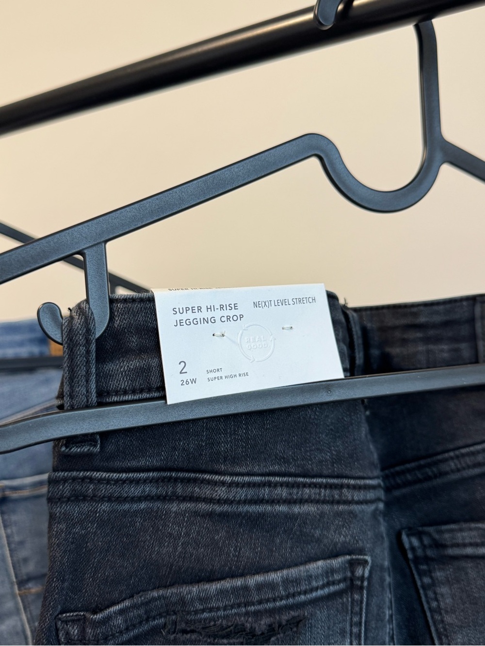 American Eagle Skinny Jeans Women Blue/Black 2 size 26 NEW - Picture 9 of 9